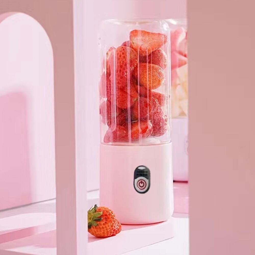 Pink wireless portable smoothie blender juicing cup USB charge new in box